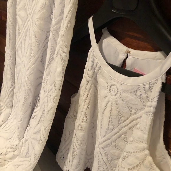 Lilly Pulitzer White Skirt and Crop Top - Picture 6 of 6
